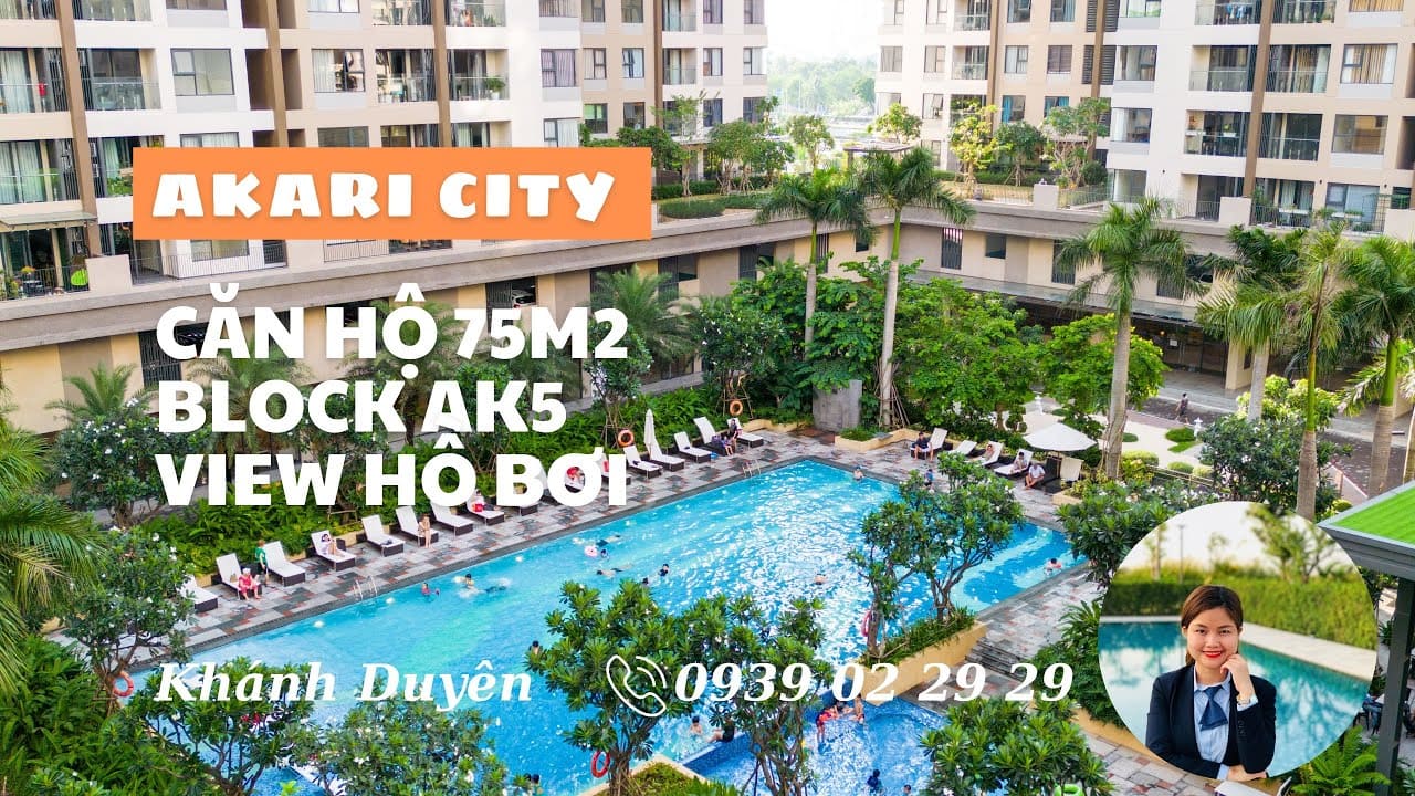 Akari City can ho 75m2 view ho boi