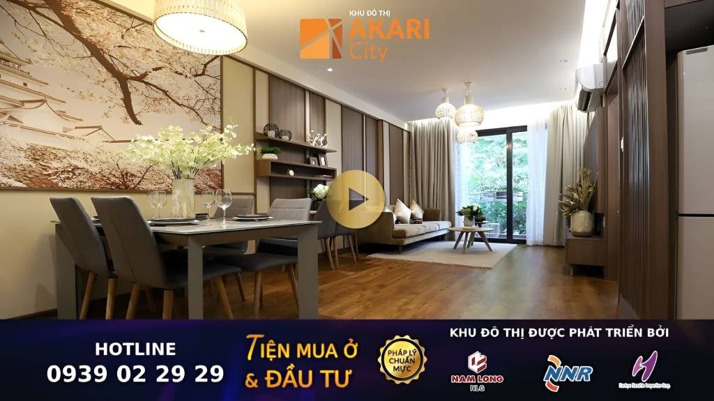 Banner video nhà mẫu Akari City