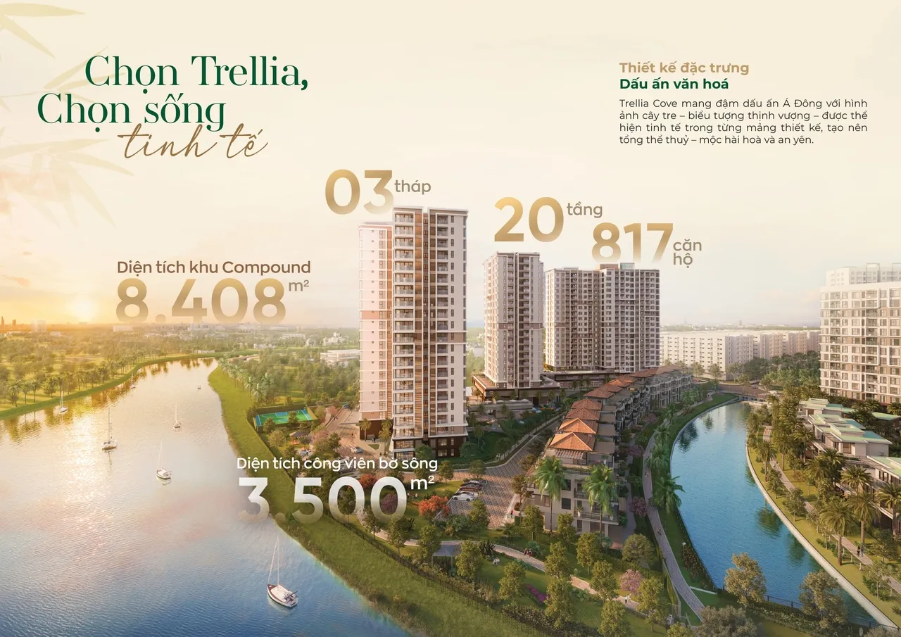 Tổng quan dự án căn hộ Trellia Cove khu đô thị Mizuki Park