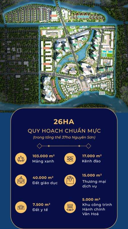 Quy hoạch khu đô thị Mizuki Park 26ha Mobile