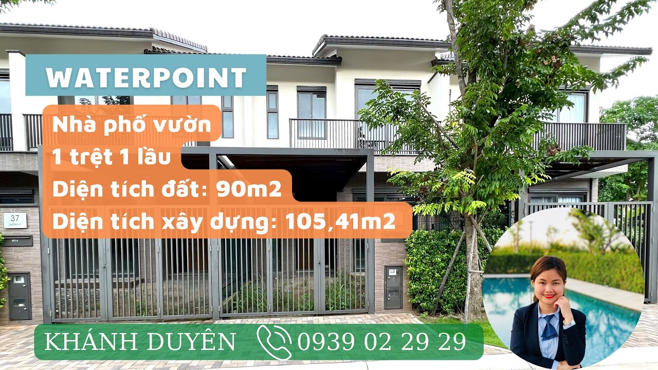 Nha pho vuon Waterpoint 1 tret 1 lau